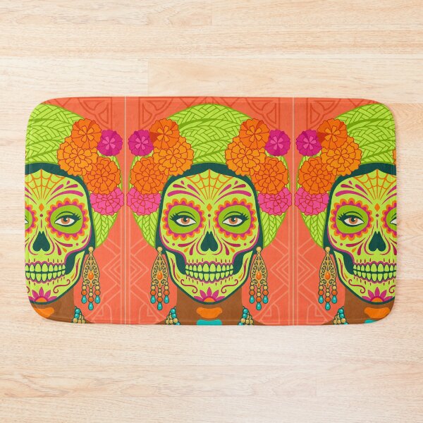 Item preview, Catrina Colorful Sugar Skull Illustration designed and sold by  Ojo de Lilith.