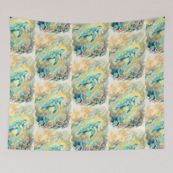 Item preview, Sea Turtle Underwater Mapmaker designed and sold by PictoVibe.