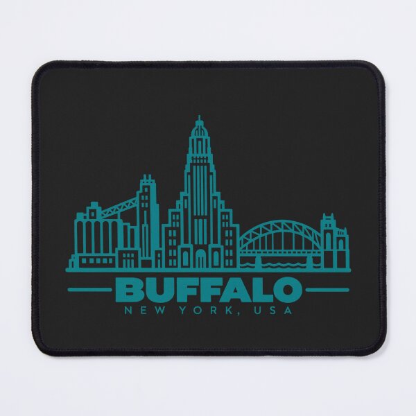 Item preview, Buffalo New York USA Line Art Skyline Poster designed and sold by CMYKStudio.