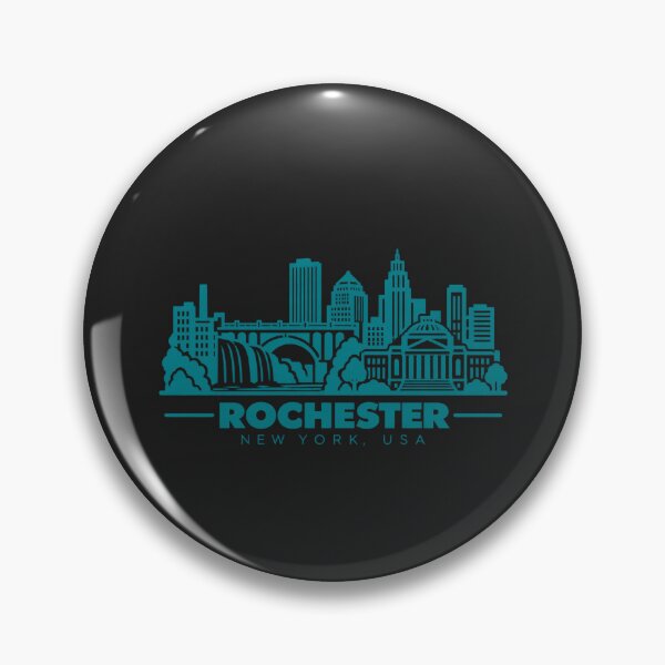 Item preview, Rochester New York USA Line Art Landmark Poster designed and sold by CMYKStudio.