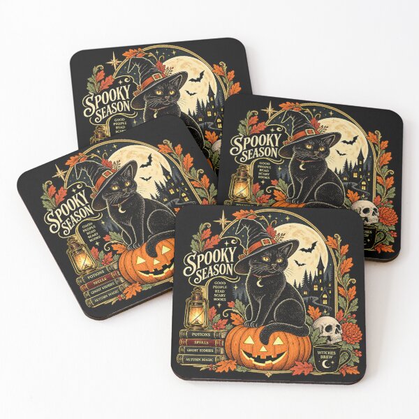 Item preview, Spooky Season Black Cat Halloween designed and sold by krustybel.
