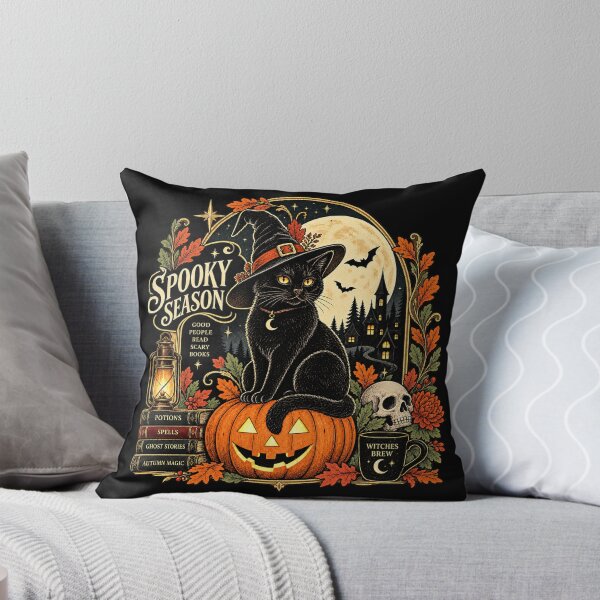 Item preview, Spooky Season Black Cat Halloween designed and sold by krustybel.