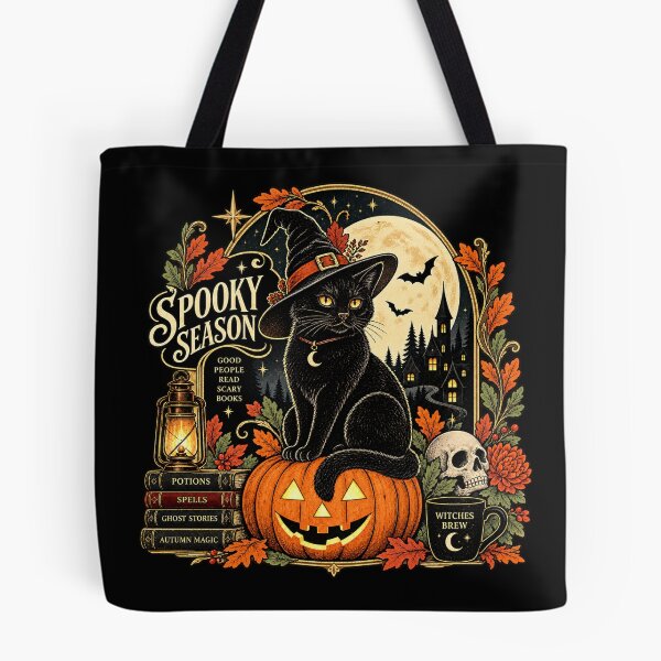Item preview, Spooky Season Black Cat Halloween designed and sold by krustybel.
