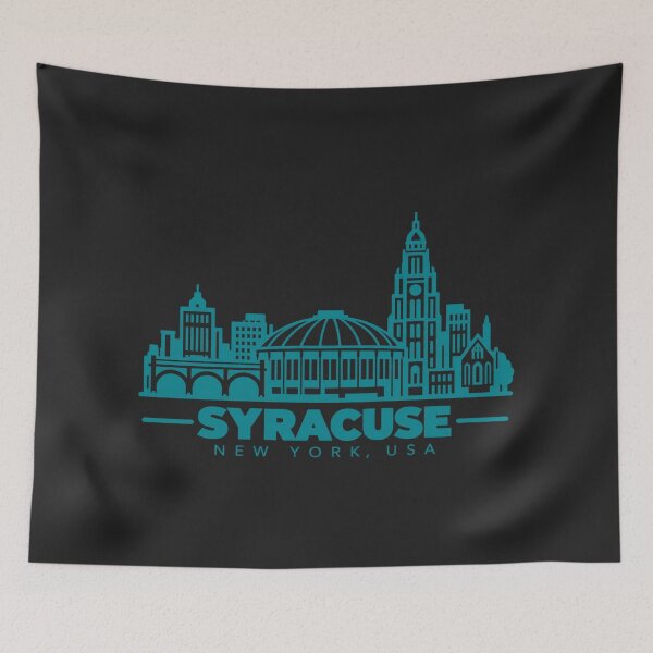 Item preview, Syracuse New York USA Line Art Landmark Poster designed and sold by CMYKStudio.