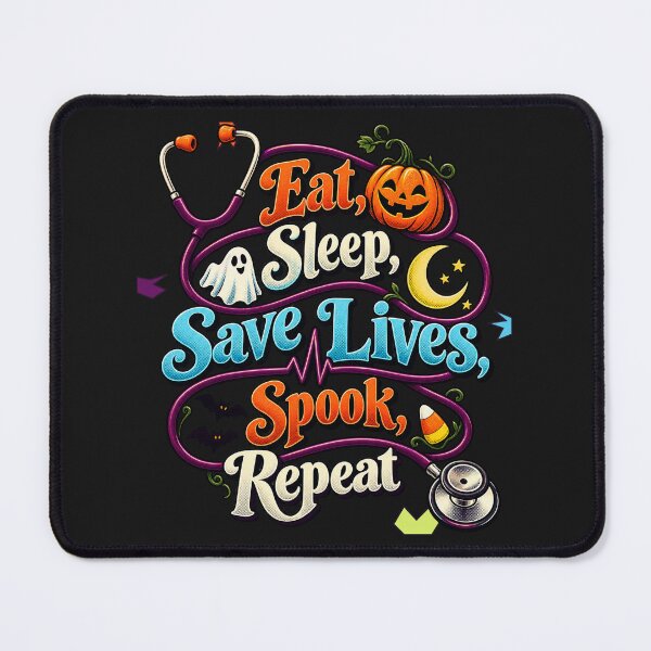 Item preview, Eat, Sleep, Save Lives, Spook, Repeat doctor Halloween designed and sold by JollyNib.
