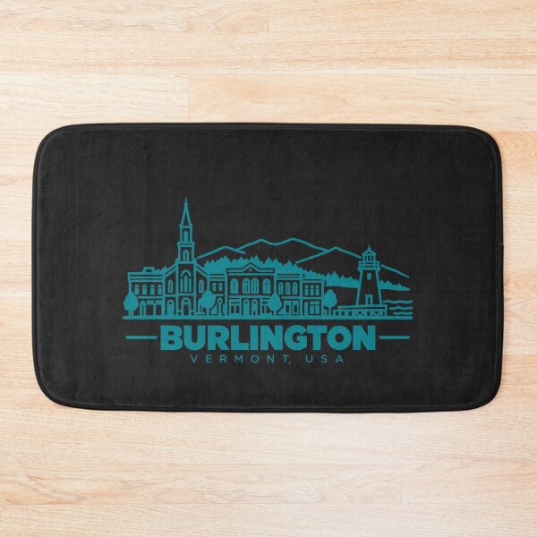 Item preview, Burlington Vermont USA Line Art Lake Poster designed and sold by CMYKStudio.