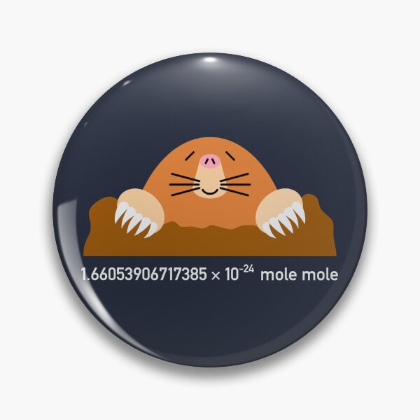 Item preview, 1.66 × 10⁻²⁴ Mole Mole [PRINT ON DARK COLORS] designed and sold by Drendalgami.