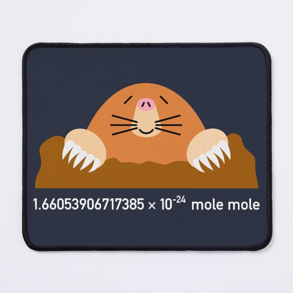 Item preview, 1.66 × 10⁻²⁴ Mole Mole [PRINT ON DARK COLORS] designed and sold by Drendalgami.