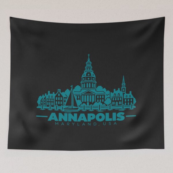 Item preview, Annapolis Maryland USA Line Art Landmark Poster designed and sold by CMYKStudio.
