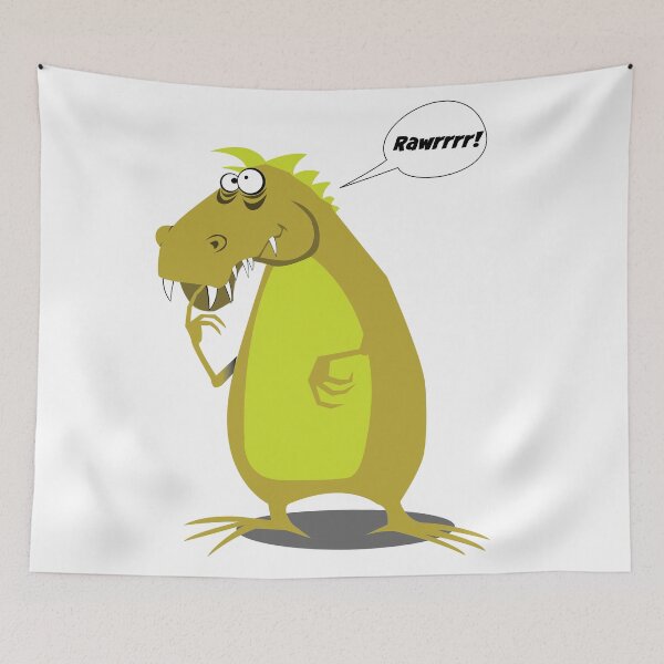 Item preview, goofy dino saying rawrrrr! designed and sold by Lobo-36.