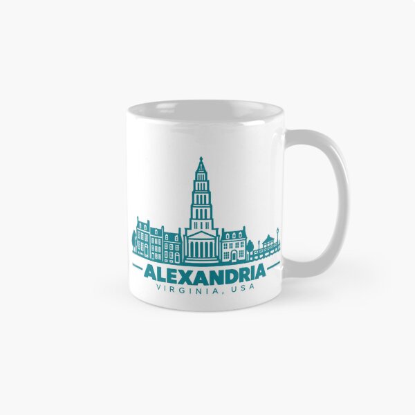 Item preview, Alexandria Virginia USA Line Art Landmark Poster designed and sold by CMYKStudio.