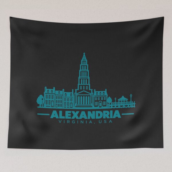 Item preview, Alexandria Virginia USA Line Art Landmark Poster designed and sold by CMYKStudio.