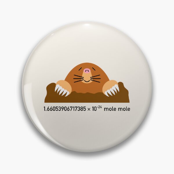 Item preview, 1.66 × 10⁻²⁴ Mole Mole [PRINT ON LIGHT COLORS] designed and sold by Drendalgami.