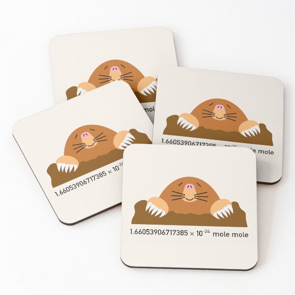 Item preview, 1.66 × 10⁻²⁴ Mole Mole [PRINT ON LIGHT COLORS] designed and sold by Drendalgami.