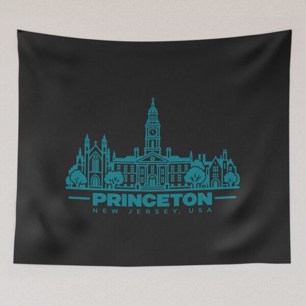 Item preview, Princeton New Jersey USA Line Art Landmark Poster designed and sold by CMYKStudio.