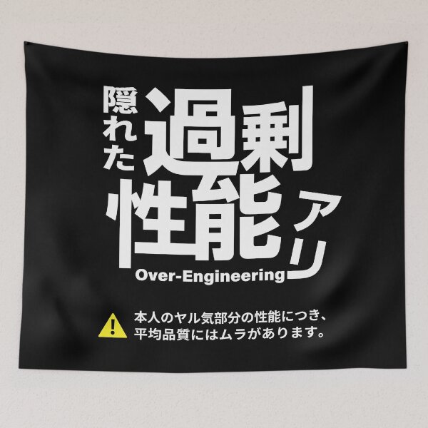 Item preview, High Performance, Motivation May Vary - Funny Japanese Typography_BK designed and sold by AckeeWolf.