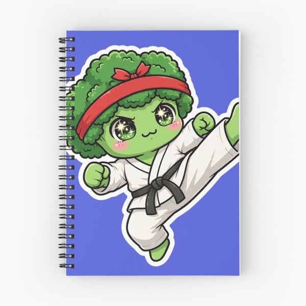 Item preview, Cute Karate Broccoli Chibi  designed and sold by Fort Chiswell Trading Company.