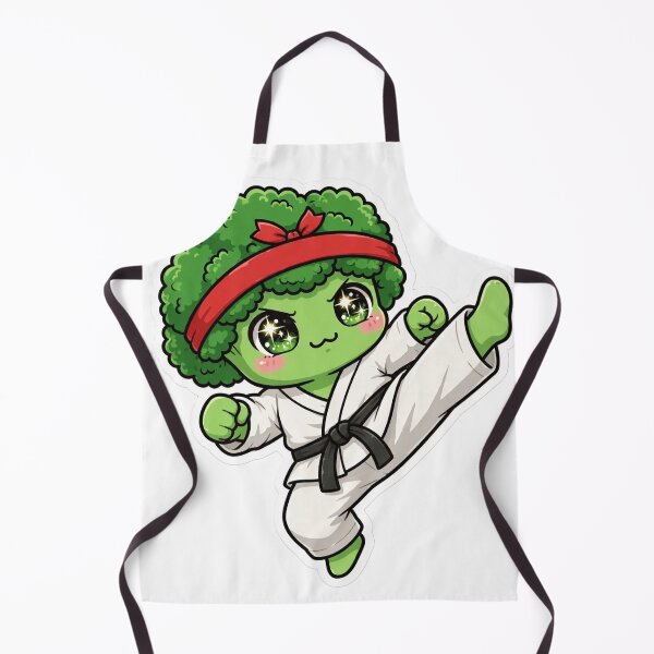 Item preview, Cute Karate Broccoli Chibi designed and sold by Fort Chiswell Trading Company.