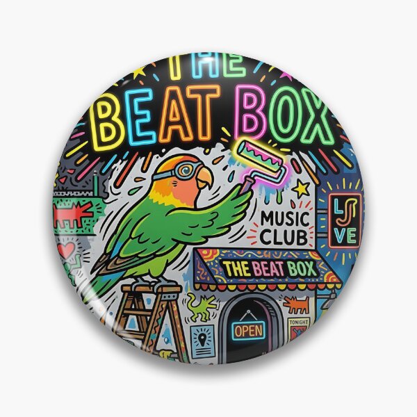 Item preview, Peach-Faced Lovebird Sign Painter designed and sold by PictoVibe.