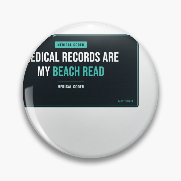 Item preview, Medical Records Are My Beach Read Medical Coder designed and sold by SlowMadeShelf.