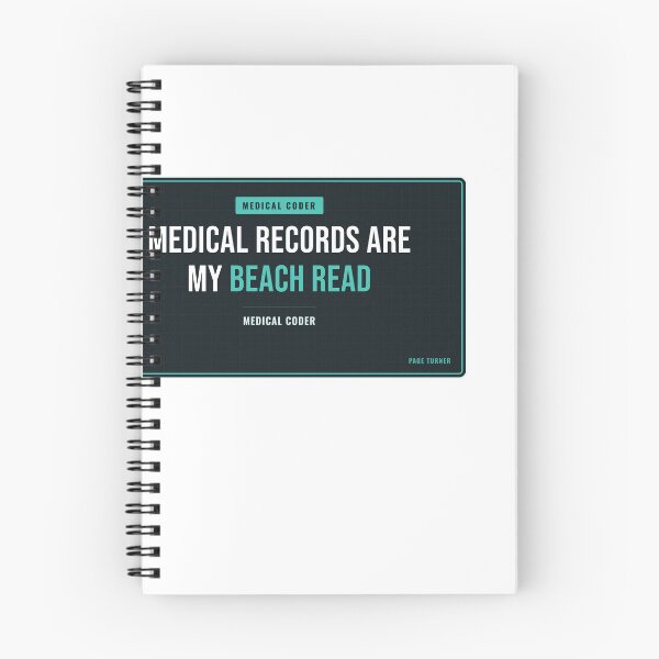 Item preview, Medical Records Are My Beach Read Medical Coder designed and sold by SlowMadeShelf.