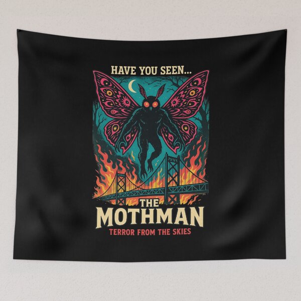 Item preview, Mothman Terror from the Skies Bridge Fire designed and sold by Katherynathsd.