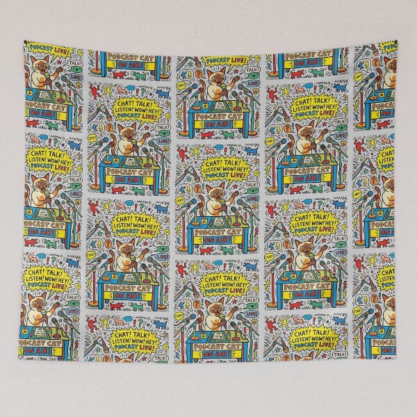 Item preview, Tonkinese Podcast Interviewer designed and sold by PictoVibe.