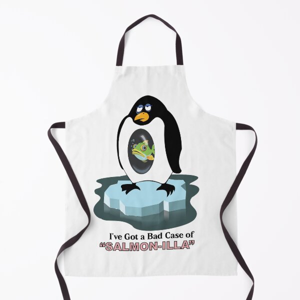 Item preview, Penguin with "Salmon-illa" designed and sold by Lobo-36.