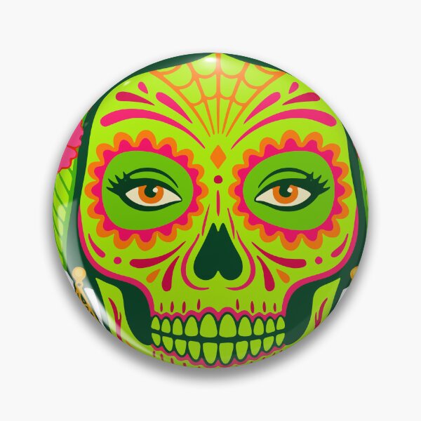 Item preview, Catrina Colorful Sugar Skull Illustration designed and sold by  Ojo de Lilith.