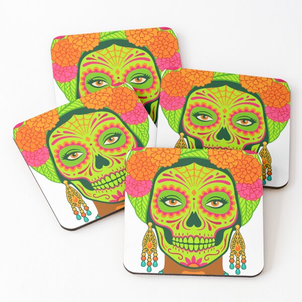 Item preview, Catrina Colorful Sugar Skull Illustration designed and sold by  Ojo de Lilith.