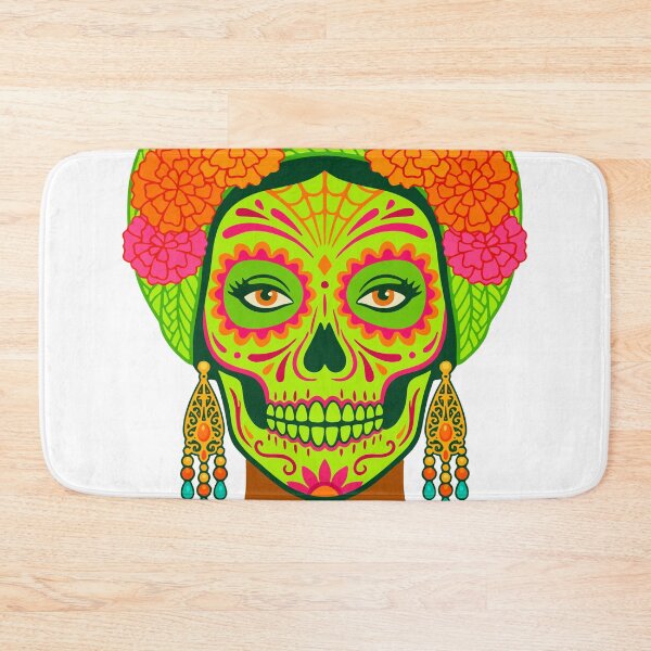 Item preview, Catrina Colorful Sugar Skull Illustration designed and sold by  Ojo de Lilith.
