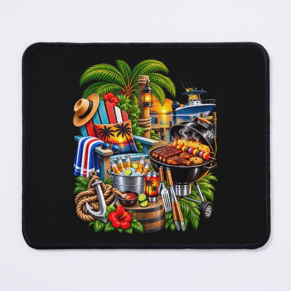 Item preview, Waterside Barbecue Party Tropical Cookout designed and sold by fungear.