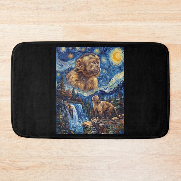 Artikelvorschau, Heulender Affe, Mond, Sternennacht, Van Gogh, Kunst, Tierliebhaber entworfen und verkauft von dian-rody-crest.