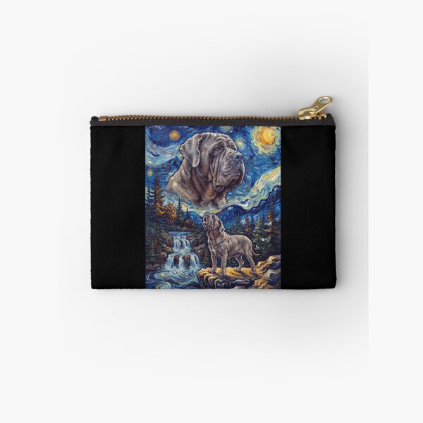 Item preview, Neapolitan Mastiff Howling Moon Starry Night Van Gogh Art Animal Lover designed and sold by dian-rody-crest.