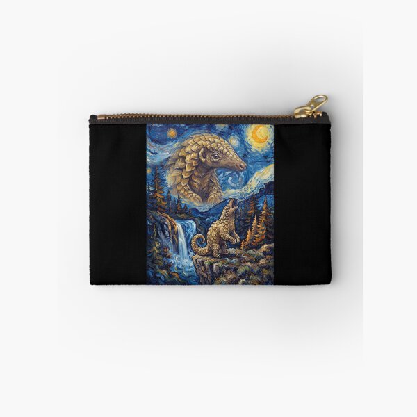 Item preview, Pangolin Howling Moon Starry Night Van Gogh Art Animal Lover designed and sold by dian-rody-crest.