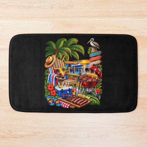 Item preview, Tropical Waterside Barbecue Party Vacation Fun designed and sold by fungear.