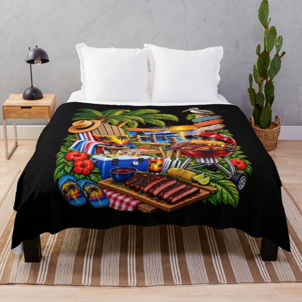 Item preview, Tropical Waterside Barbecue Party Vacation Fun designed and sold by fungear.