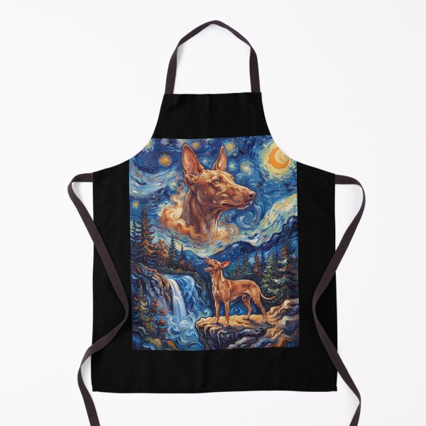 Item preview, Pharaoh Hound Howling Moon Starry Night Van Gogh Art Animal Lover designed and sold by dian-rody-crest.