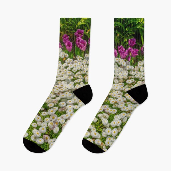 Item preview, Purple and White Spring Flowers designed and sold by SafariByMarisa.