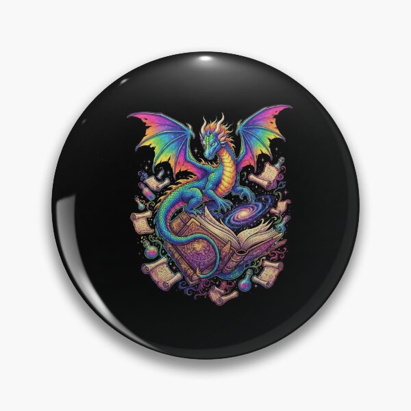 Item preview, Magical Library Bookish Dragon Fantasy Cosmos Magical World designed and sold by Ostericaimusa.