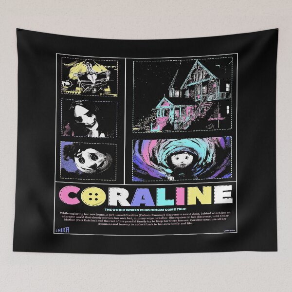 Item preview, Coraline Moon Tree Dark Fantasy Movie Art designed and sold by QuirkNestArt.