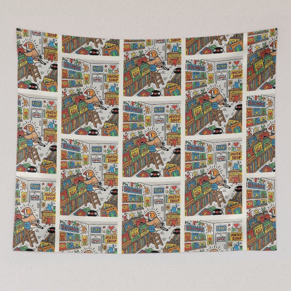 Item preview, Zebra Finch Record Clerk designed and sold by PictoVibe.