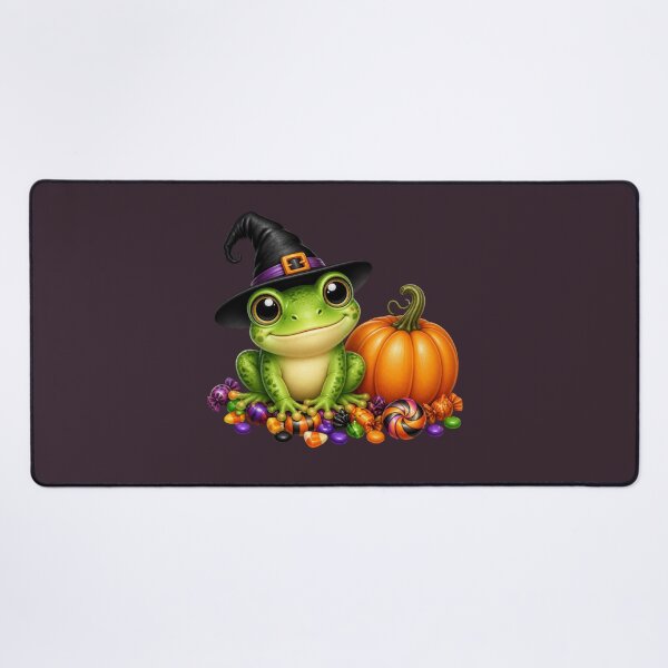 Item preview, Frog- Cute Halloween Frog with Pumpkin Witch Hat- Spooky Season designed and sold by All About DigiCraft by Fedelina.
