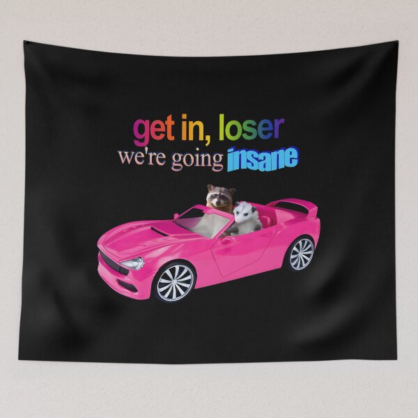 Item preview, Going Insane Raccoon Meme designed and sold by MissAshtyn.