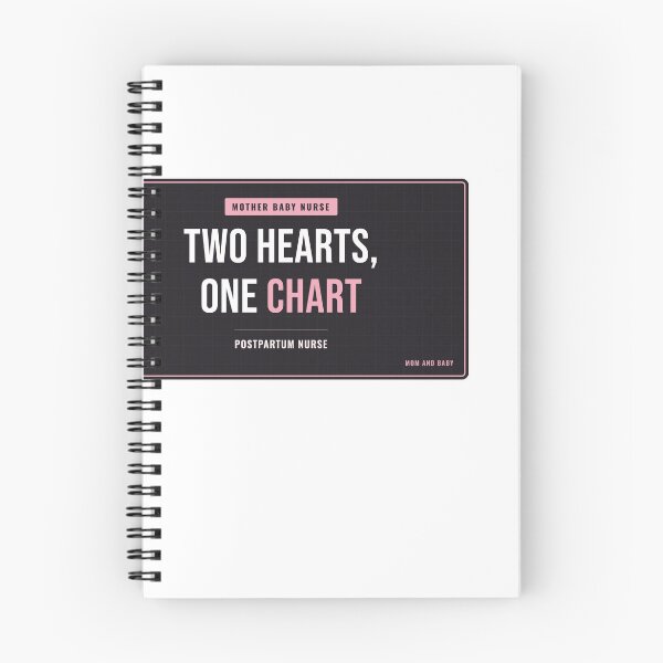 Item preview, Two Hearts, One Chart Postpartum Nurse designed and sold by SlowMadeShelf.
