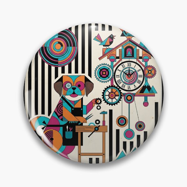 Item preview, Tibetan Spaniel Clockmaker designed and sold by PictoVibe.