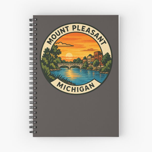 Item preview, Mount Pleasant Michigan Vintage Hometown Travel Badge designed and sold by American Travels.