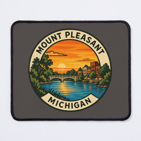 Item preview, Mount Pleasant Michigan Vintage Hometown Travel Badge designed and sold by American Travels.
