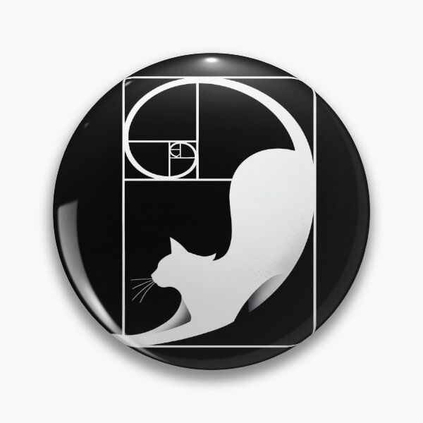 Item preview, Cat Fibonacci Spiral Sacred Geometry Ratio designed and sold by MissAshtyn.