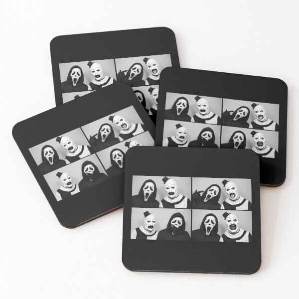 Item preview, Art The Clown & Ghostface Vintage Photo Booth Horror Crossover designed and sold by TrevionYoster.